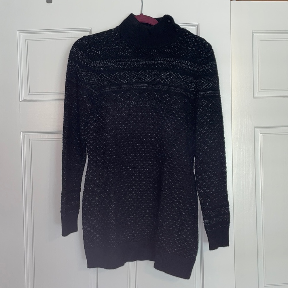 black sweater